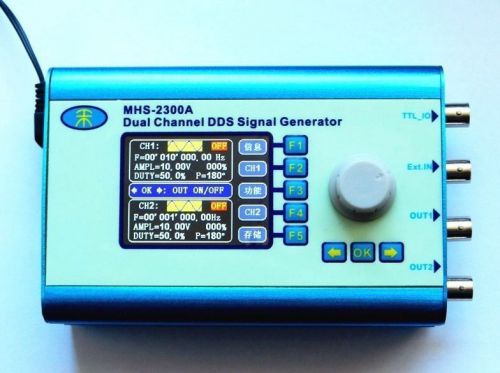 10mhz arbitrary waveform dual channel dds function signal generator + 2.4&#034;lcd for sale