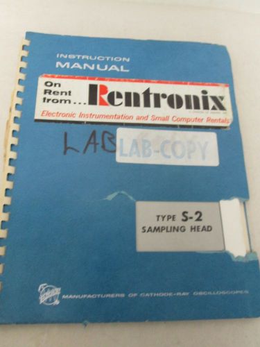 TEKTRONIX TYPE S-2 SAMPLING HEAD INSTRUCTION MANUAL