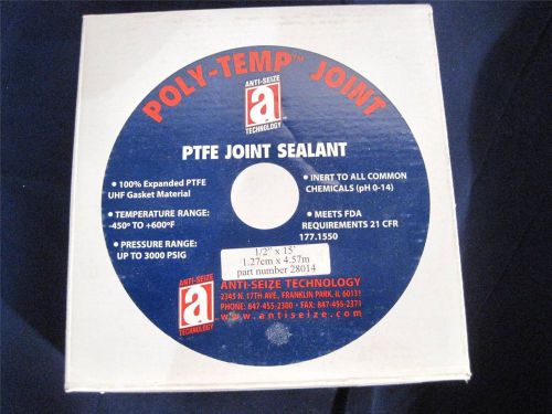 Anti-Seize Technology POLY-TEMP PFTE JOINT SEALANT 1/2&#034; X 15&#039;