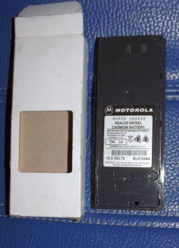 Motorola NOS Rapid Charge 12.5V Battery NLN7694A Cadmium 734 LU Two Way Radio