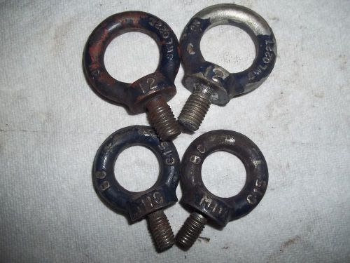 Lot of 4/2 Pair Shoulder Pattern Lifting Eye Bolts