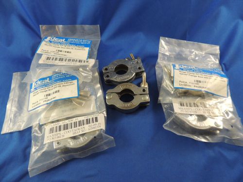 Aluminum KF-16 Hinge Clamp Vacuum Fittings, ISO-KF Flange Size NW-16 - Lot of 7