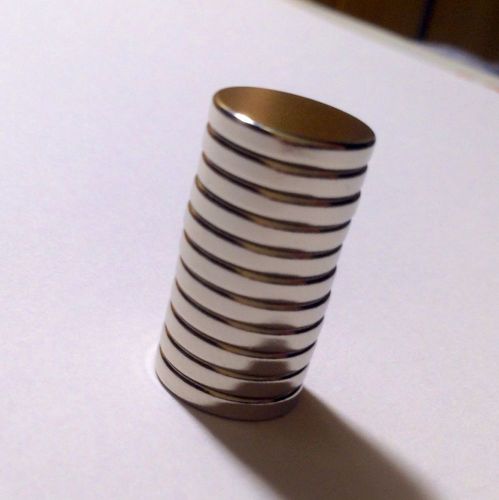 10 - High Quality Neodymium Magnets,12mm x 2mm, 1/2 x 1/16, Fast Shipping, N42!!