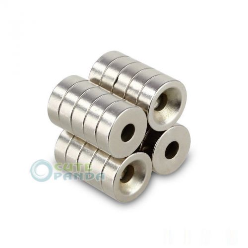 50pcs Magnets 15mm x 5mm  Hole 5mm Dsic Rare Earth Neodymium N38