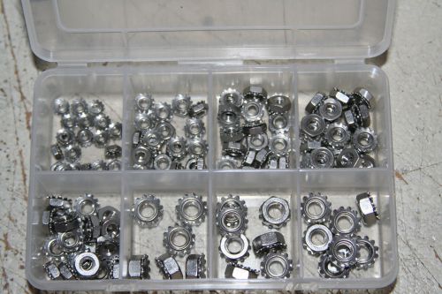 3MM THRU 8MM    STAINLESS STEEL METRIC  K- LOCK NUT  ASSORTMENT