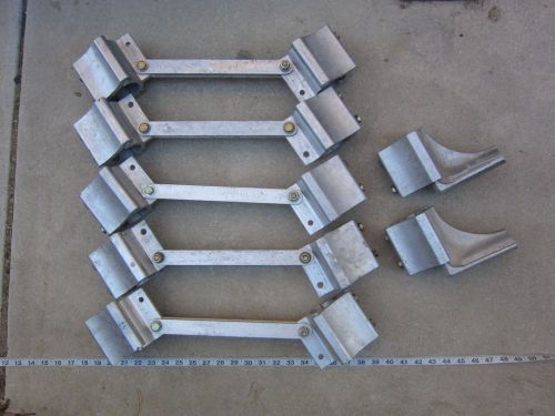 Assorted 2&#034; Dia Aluminum Brackets, Used