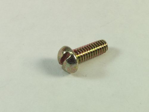 (CS-800-028) Slotted Round Screw 12-24 x 5/8&#034; Zinc Yellow