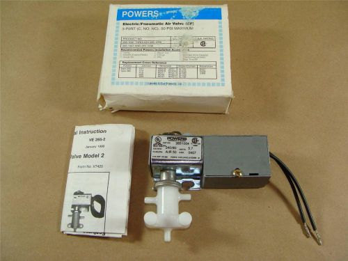 NEW SIEMENS POWERS 265-1004 EP ELECTRIC PNEUMATIC AIR VALVE 3-PORT C NO NC 50PSI