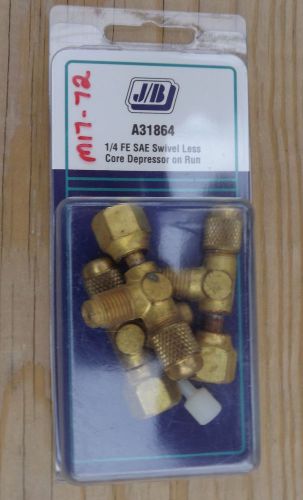 Jb a31864 1/4 fe sae swivel less core depressor on runtee, package of 3 new for sale