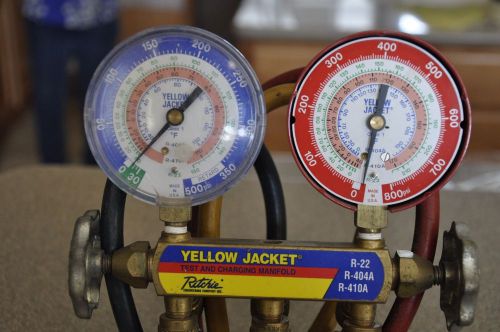 YELLOW JACKET MANIFOLD GAUGE SET R22/404A/410A