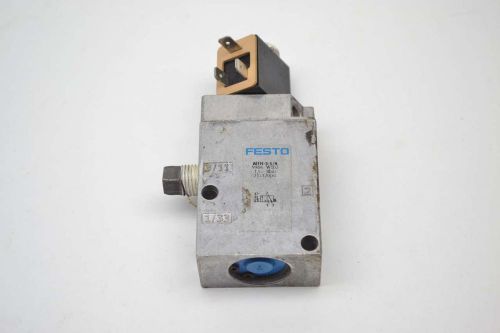 Festo mfh-3-1/4 pneumatic 24v-dc 1/4 in npt solenoid valve b380386 for sale