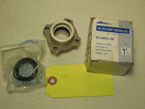 MILLER 1&#034; 051-KR075-100 BOLTED STAR BUSHING KIT HYDRAULIC ROD SEAL. GF2