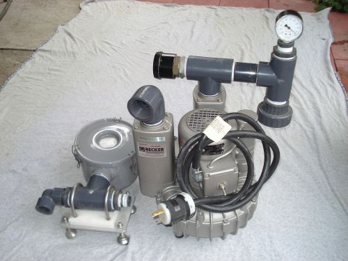 BECKER SV 5.130/2 AIR VACUUM PUMP w/ Air Filter ( good working )