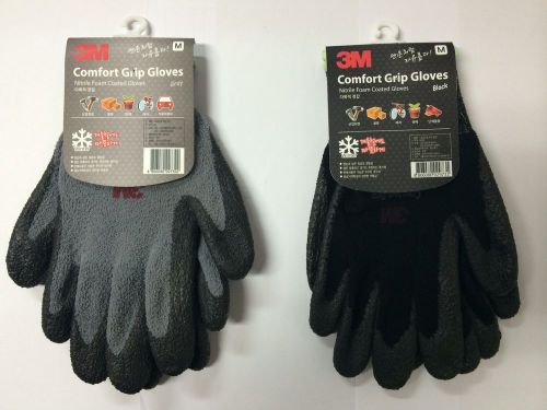 3m comfort grip gloves for winter, gray/black/white for sale