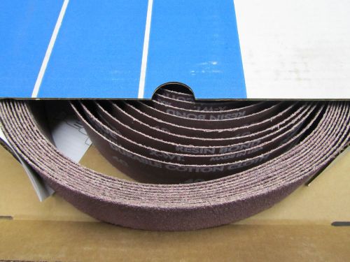 10 pcsnorton 2&#034; x 48&#034; grit 40 abrasive sanding belts metalite plyweld edp 21250 for sale