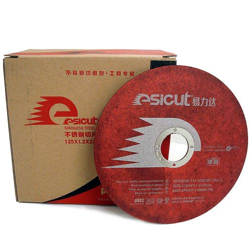 50x 5&#034; (125x1x22mm) Ultrathin Abrasive Cutoff Wheels for Stainless Steel Cutting