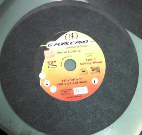 Pack of 4  METAL CUTTING BLADE 12&#034; X 1/8&#034; X 1&#034; TYPE 1 Cutting Wheel