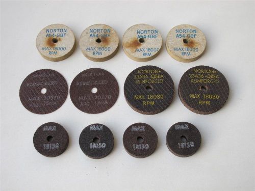 Lot Norton Grinding Polishing Wheels A54 GBF / A36 TBNA / 23A36-QBRA