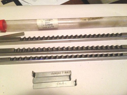 3 Dumont Keyway Broaches Exc. Condition 5mmc, 6mmc, 7mmc HS