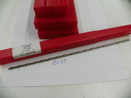 12 TITAN 9/64 &#034; EXTRA LENGTH TWIST DRILL 10&#034;   B029