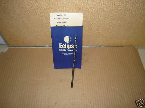 DRILL TAPER LENGTH COBALT (.1990) #8 BLACK OXIDE USA