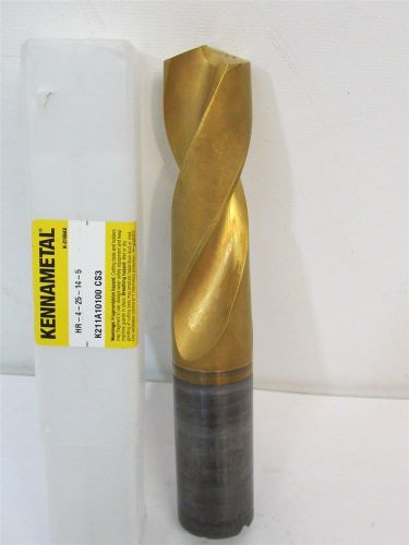 Kennametal K211A Series, 1.010&#034;, TiN, Carbide, Jobber Length Drill Bit Regrind