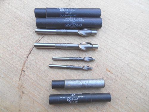 WELDON COUNTERBORE , LGN-6-1 ,  LGN-8-1 ,LGS-10-1 ,  TU-LIP , LOT OF 4