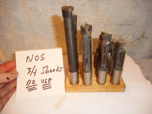 Machinists  1/10B1Little Use 3/4  Shank BZ Carbide Bore Bar  Set