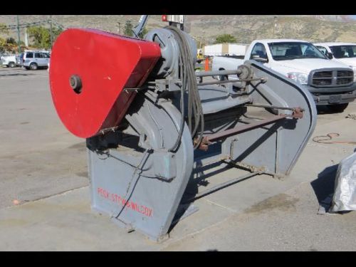 Electric power shear peck stow &amp; wilcox pexto 2791-m 16 gauge 7&#039; x 72&#034; works! for sale