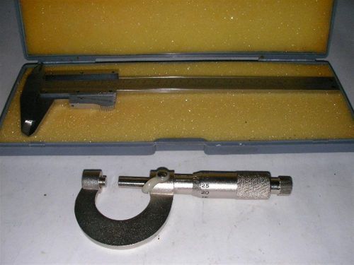 VERNIER CALIPER AND CALIPER MICROMETER COMBO