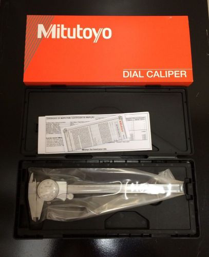 NEW!!  8&#034; MITUTOYO 505-676 DIAL CALIPER W/CASE