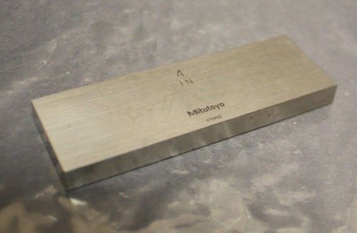 4&#034; GAUGE BLOCK STEEL FS 1/D MITUTOYO #611204-221 (B2)