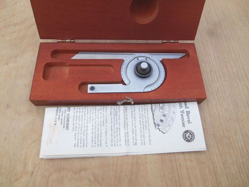 STARRETT NO. C359 UNIVERSAL BEVEL PROTRACTOR WITH 7&#034; BLADE