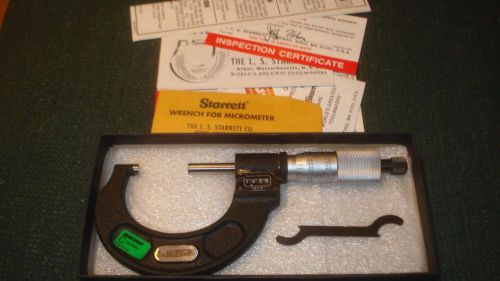 STARRETT T216.XRL-2 DIGITAL MICROMETER 0-1 INCH .0001 GRADS RATCHET STOP LOCKNUT