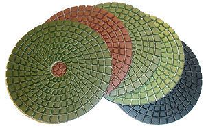 4&#034; Monster Wet Diamond Polishing Pads 5-Step