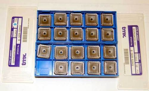 19 Pc Tmx SEKR 53AFSN-MX, PC 3525 Steel Milling Carbide Inserts