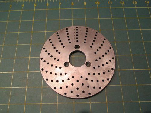 MACHINIST TOOLS – 5” DIVIDING HEAD / DIVIDING PLATE (15-20) (1-1/4)