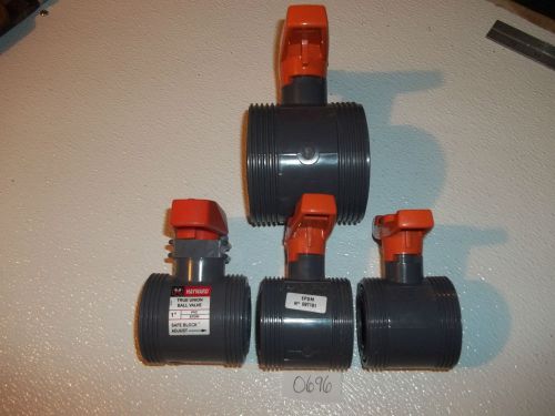 George fisher lot of 4 sch 80 ball valves no fittings just valves for sale