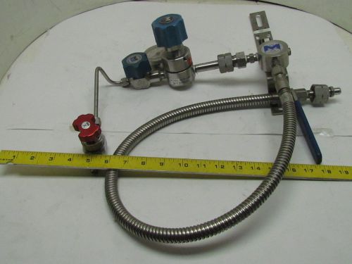 MMNF-0998-SA Single Stage/Station Manifold Setup For FID SS HighPurity Regulator