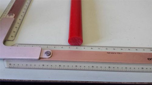 1&#034; dia. x 49&#034; long urethane / polyurethane 95 a red rod p/n 10999 for sale