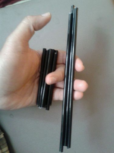 1/4&#034; 0.25&#034; black painted steel rod 12 pieces for sale
