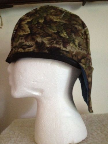 WELDING CAP, PIPE FITTER,~~~ ~~~LEAF CAMO~~~~~~~  &#034;&#034;new fabric&#034;&#034;