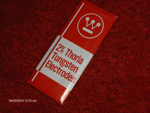 Westinghouse 2% thoria tungsten electrodes for sale