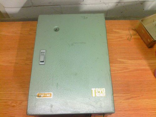 TOYO MACHINERY TXP-40 NO. 972 CONTROL PANEL