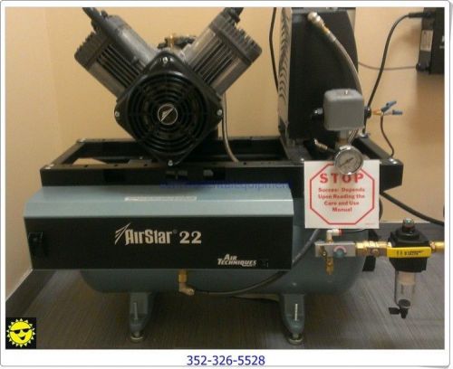 Air Techniques AirStar 22 Dental Air Compressor - Used Less Than 10 Times Each