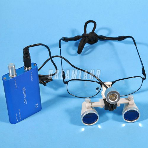 3.5X-420mm Dental Surgical Binocular Loupes 3.5X 420mm w/Portable LED Headight