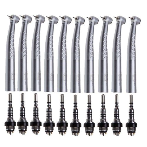 10pcs dental fiber optic high speed handpiece fit kavo quick coupler multiflex for sale