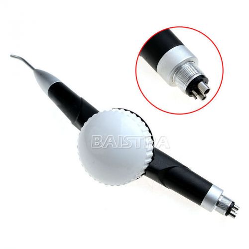 Dental Hygiene Tooth Jet Air Polisher Prophy Handpiece Black Fit EMS 4 Hole