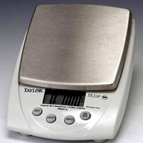 TAYLOR TE21P DIGITAL FOOD PORTION SCALE  600 grams Capacity 21 Ounce