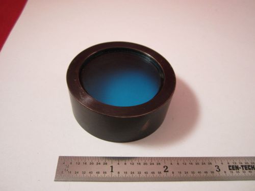 OPTICAL MOUNTED BLUE FILTER AS IS  LASER OPTICS  BIN#2B